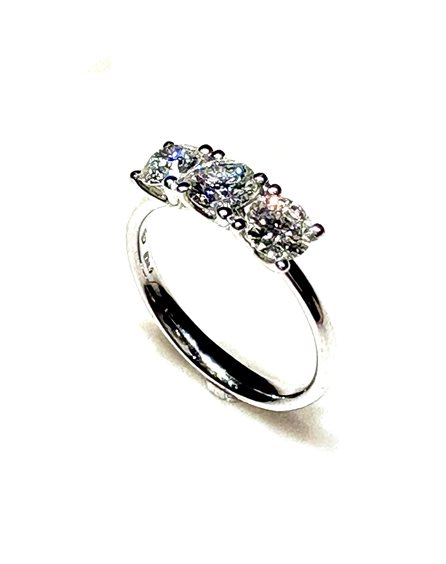 Anello Sommer Donna Trilogy in Oro bianco Diamante 1.23 Ct TRILOGY CT 1.23 D-E/SI - TRILOGY CT 1.23 D-E/SI